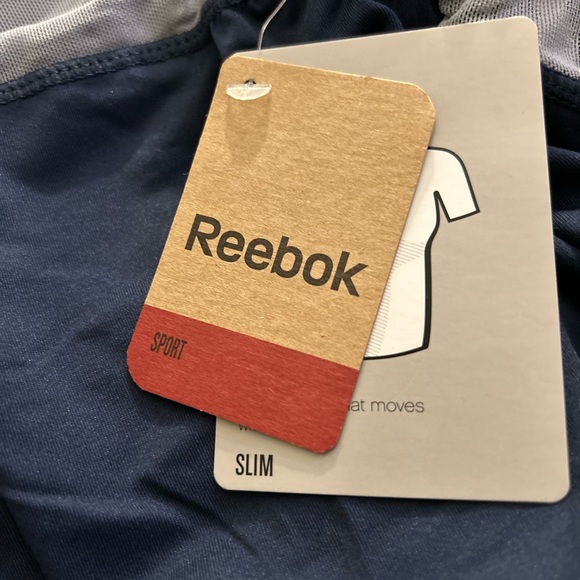 Reebok Athletic Tennis Dress Blue Mesh Keyhole SZ M - Picture 5 of 7